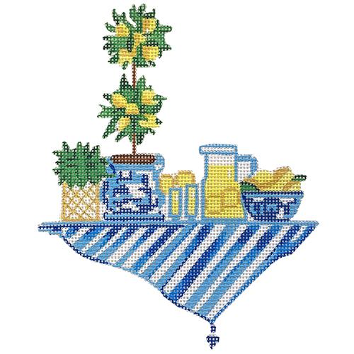 Lemonade & Lemons Painted Canvas All About Stitching/The Collection Design