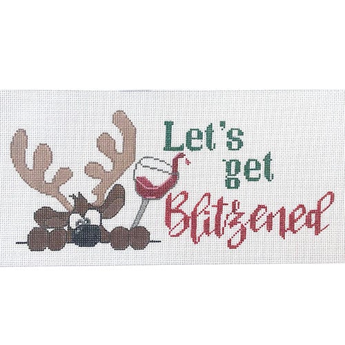 Let's Get Blitzened Painted Canvas A Poore Girl Paints - 1
