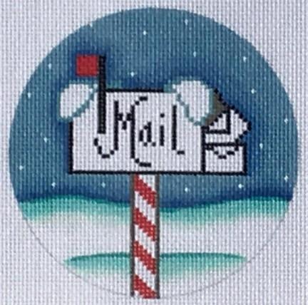Letters to Santa Ornament Painted Canvas Danji Designs - 1