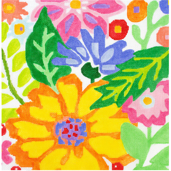 Lg Fantasy Gardens - 2 Painted Canvas Jean Smith