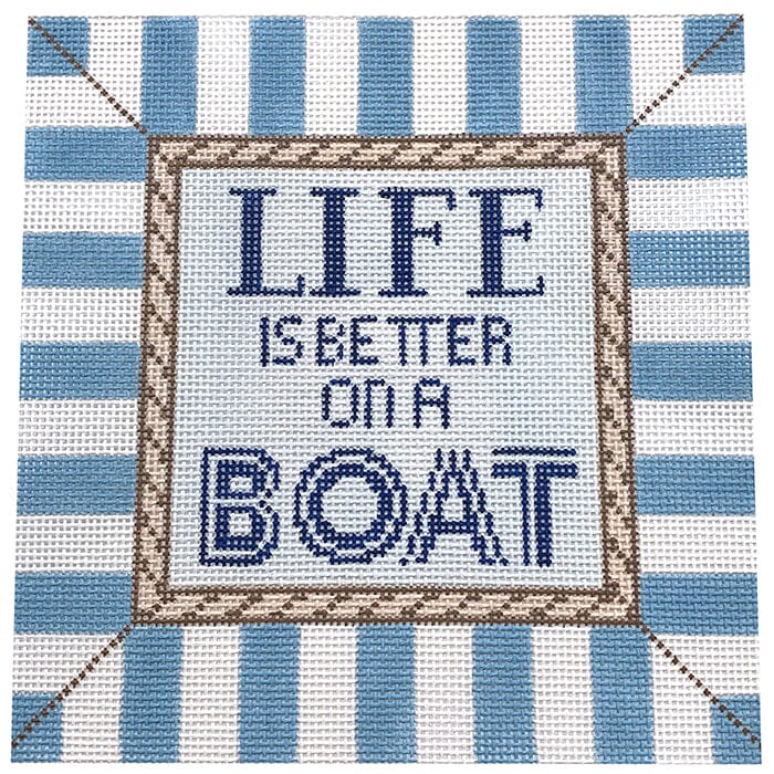 Life is Better on a Boat Vallerie Needlepoint Gallery - 1