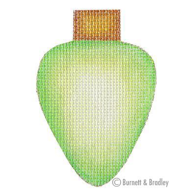 Light Bulb - Light Green Painted Canvas Burnett & Bradley