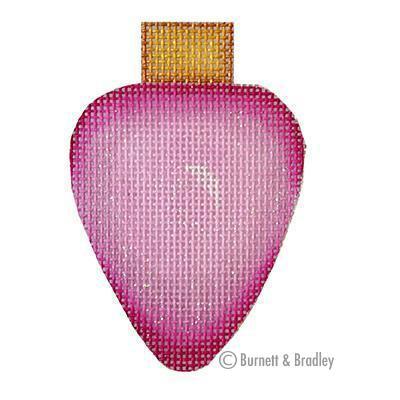 Light Bulb - Pink Painted Canvas Burnett & Bradley