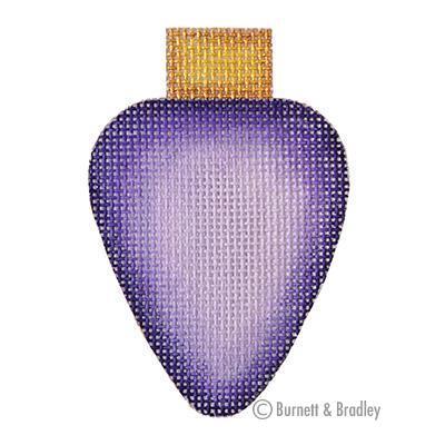 Light Bulb - Purple Painted Canvas Burnett & Bradley