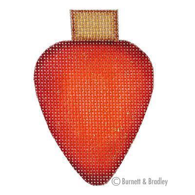 Light Bulb - Red Painted Canvas Burnett & Bradley