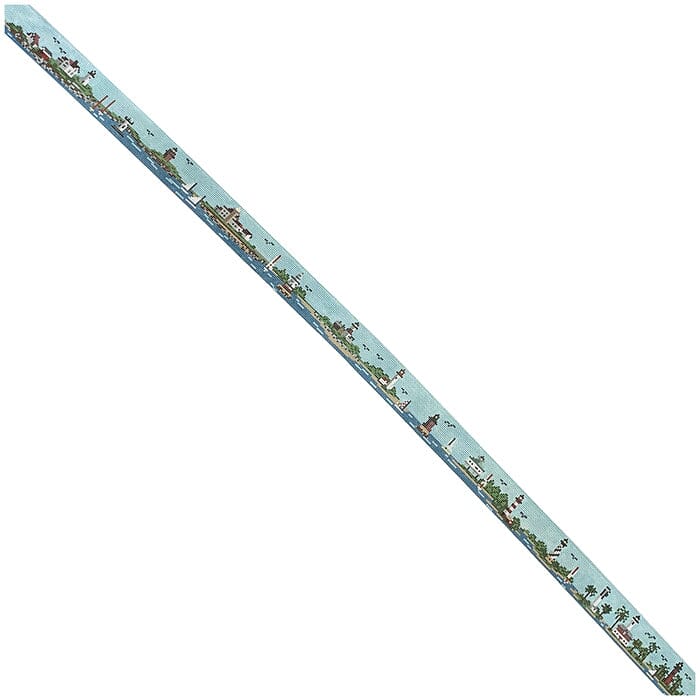 Lighthouse Belt Painted Canvas Needle Crossings - 1
