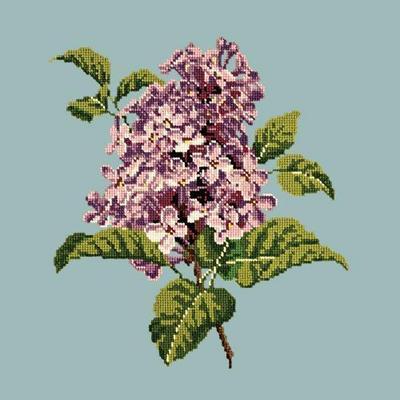 Lilac Needlepoint Kit Kits Elizabeth Bradley Design Pale Blue