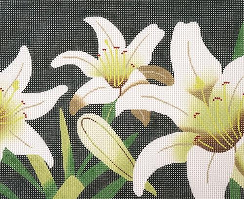 Lilies of the Field Painted Canvas Lee's Needle Art Inc. - 1