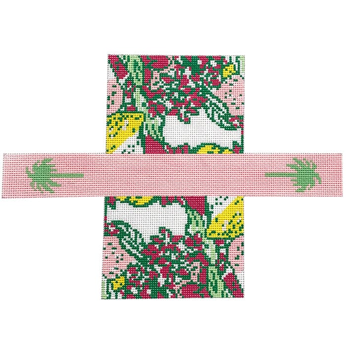 Lilly Inspired 3D Mini Bag Pink Painted Canvas Lauren Bloch Designs - 1