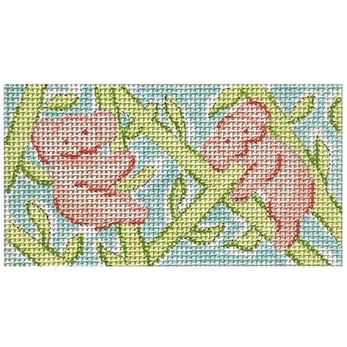 Lilly Inspired Koalas in Bamboo Painted Canvas Kate Dickerson Needlepoint Collections - 1