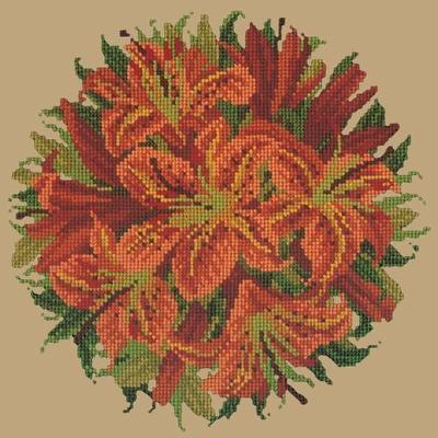 Lily Ball Needlepoint Kit Kits Elizabeth Bradley Design Sand