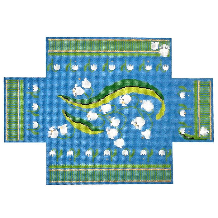 Lily of the Valley Brick Cover Painted Canvas Whimsy & Grace - 1