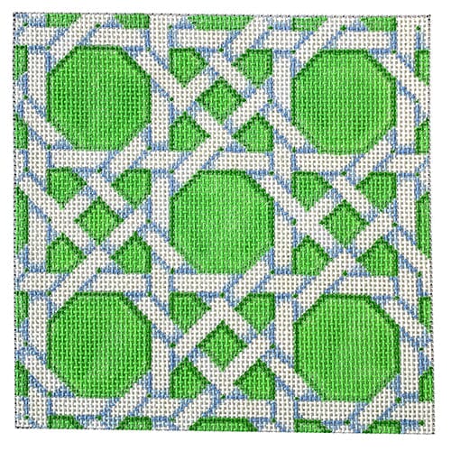 Lime Caning Square Painted Canvas Associated Talents 
