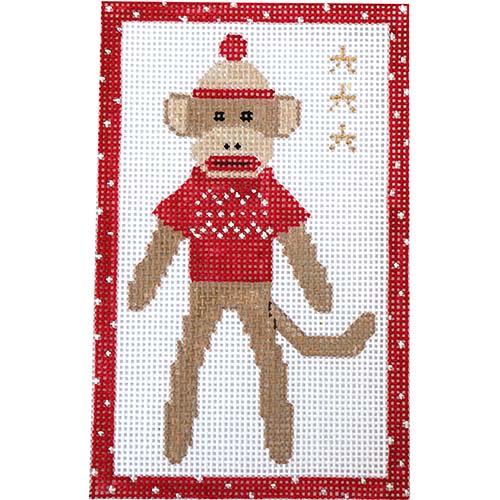 Little Sock Monkey Painted Canvas The Princess & Me - 1
