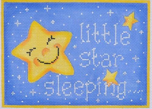 Little Star Sleeping / Blue Painted Canvas Associated Talents - 1