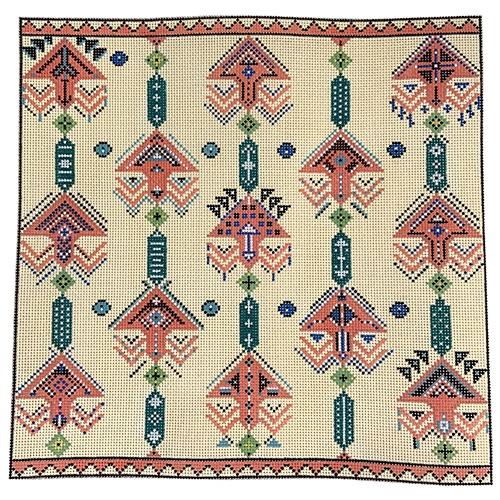 Living Coral Painted Canvas Hello Tess - 1