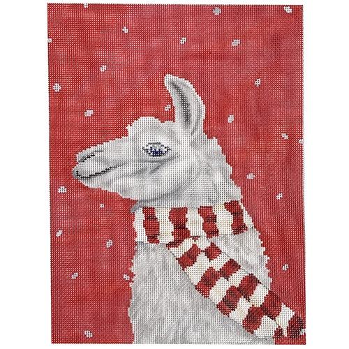 Llama with Scarf Painted Canvas Scott Church Creative