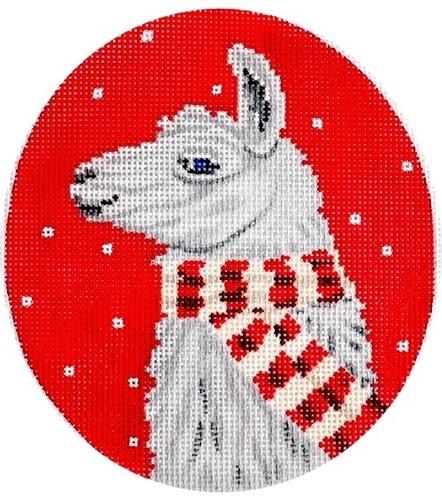 Llama with Scarf Painted Canvas Scott Church Creative