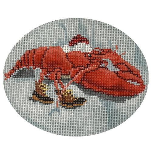 Lobstah Ornament Painted Canvas Scott Church Creative - 1