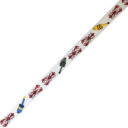 Lobster Buoys Belt Painted Canvas The Meredith Collection - 1