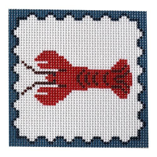Lobster Coaster Painted Canvas J. Child Designs - 1