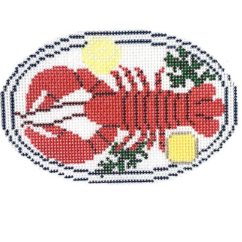 Lobster Dinner Painted Canvas Morgan Julia Designs - 1