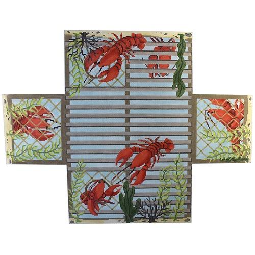 Lobster Trap Brick Cover Painted Canvas CBK Needlepoint Collections - 1
