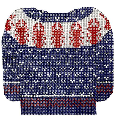 Lobster Yoke Sweater Painted Canvas All About Stitching/The Collection Design - 1
