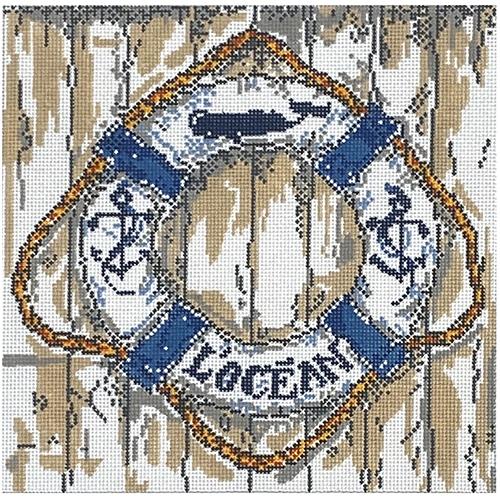 L'Ocean Life Ring Painted Canvas Cooper Oaks Design - 1