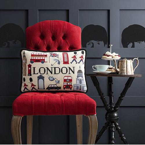 London Pillow Needlepoint Kit Kits Elizabeth Bradley Design