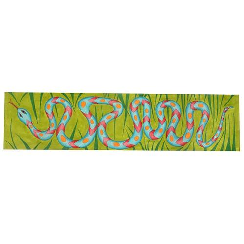 Long Snake in the Grass Painted Canvas Zecca 