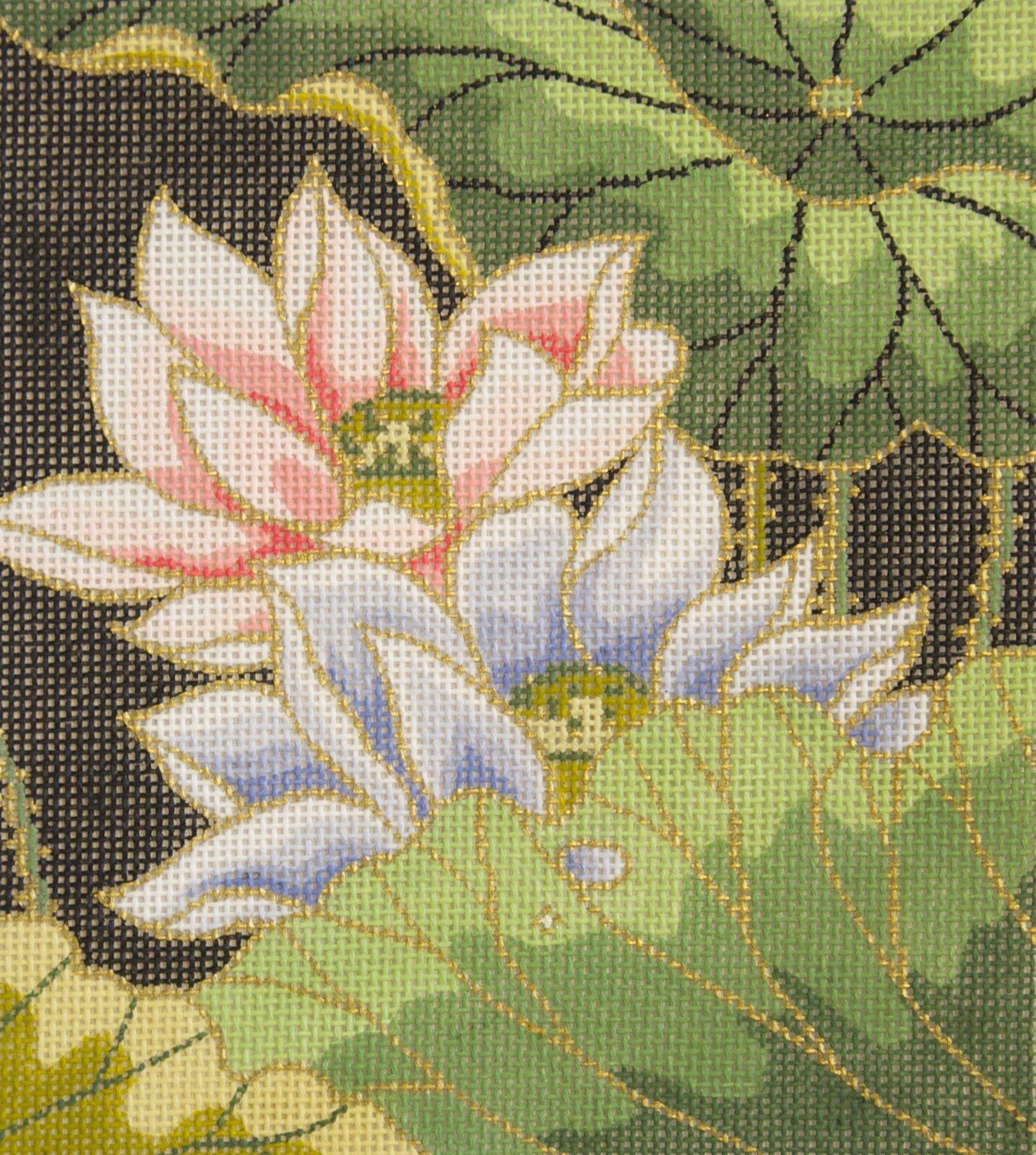 Lotus Painted Canvas Lee's Needle Art Inc. - 1
