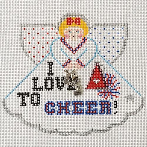Love to Cheer Angel Painted Canvas Painted Pony Designs - 1