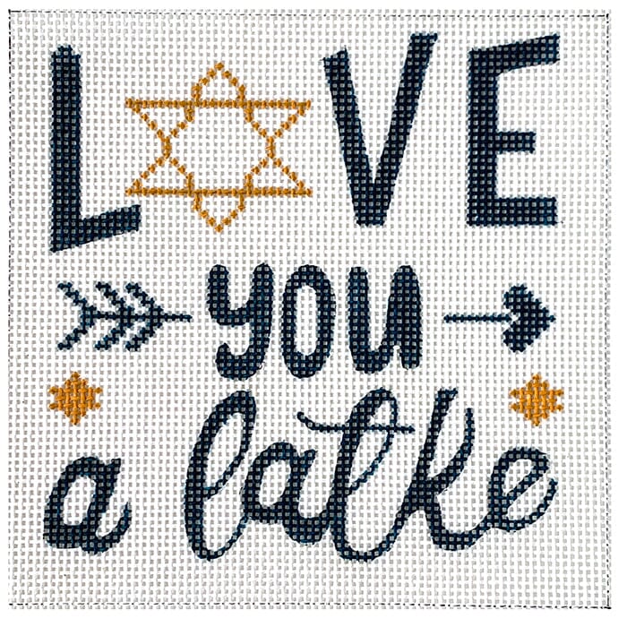 Love You a Latke Painted Canvas Alice Peterson Company