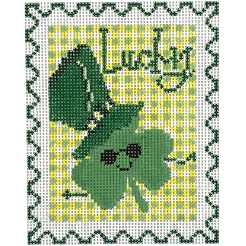 Lucky Stamp Painted Canvas Wipstitch Needleworks