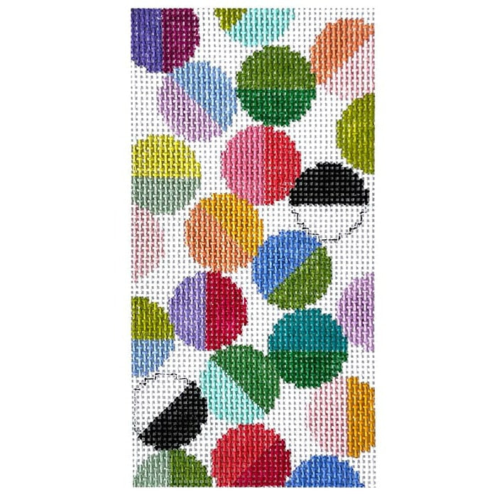 Lulu Eyeglass Case All the Colors Painted Canvas Elizabeth Crane Swartz Designs - 1