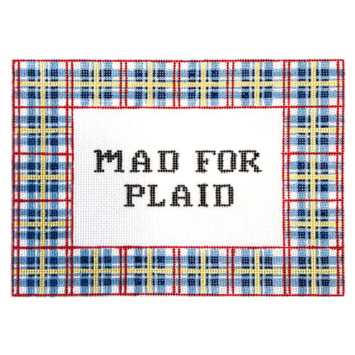 Mad for Plaid on 18 Painted Canvas Hello Tess - 1
