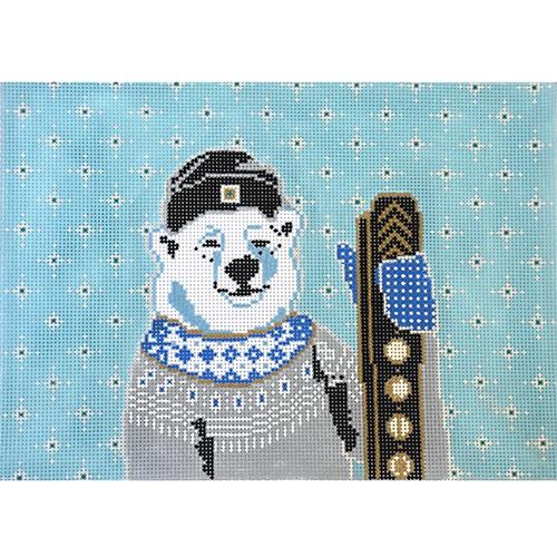 Maggie the Polar Bear on 13 Painted Canvas Thorn Alexander - 1