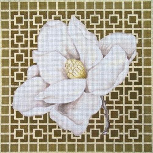 Magnolia Painted Canvas Vallerie Needlepoint Gallery - 1