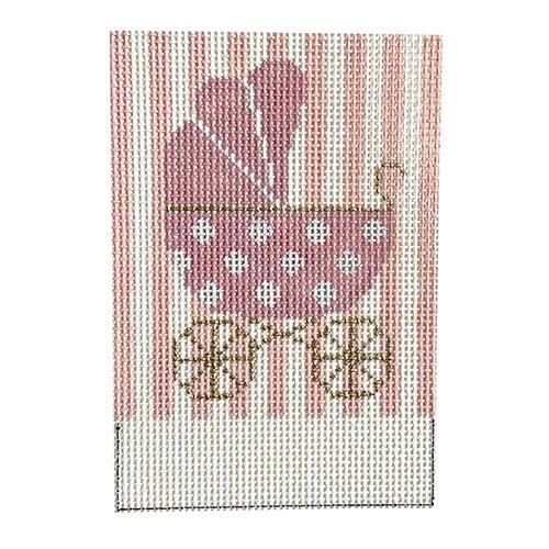 Makenzie's Pink Pram Painted Canvas The Princess & Me - 1