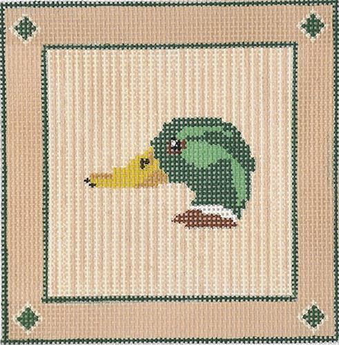 Mallard Coaster Painted Canvas Tina Griffin Designs