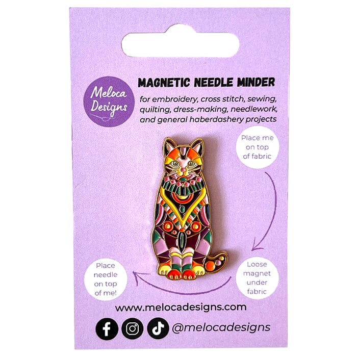 Mandala Cat Needleminder Accessories Meloca Designs - 1