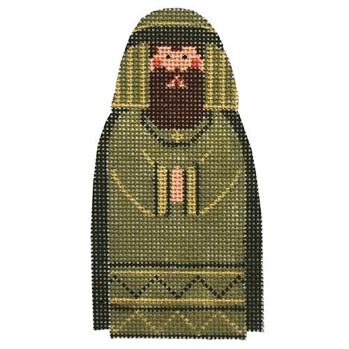 Manger Joseph with Stitch Guide Painted Canvas Danji Designs - 1
