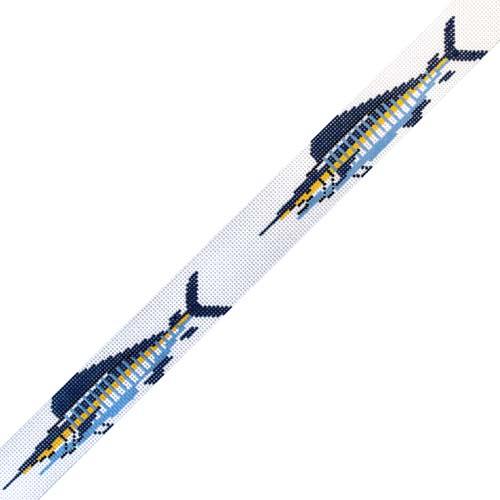 Marlin Fish Belt Painted Canvas The Meredith Collection - 1
