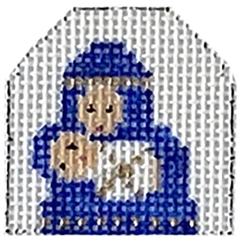 Mary with Child with Stitch Guide Painted Canvas The Princess & Me - 1