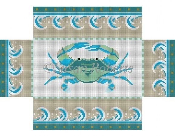 Maryland Crab Brick Cover Painted Canvas Susan Roberts Needlepoint Designs, Inc. 