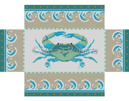 Maryland Crab Brick Cover Painted Canvas Susan Roberts Needlepoint Designs, Inc. 