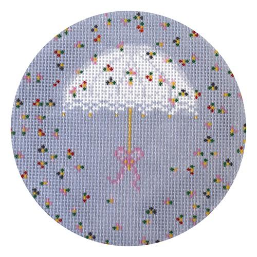 May Parasol Painted Canvas The Plum Stitchery - 1