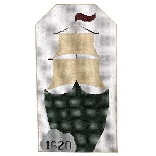 Mayflower w/ Stitch Guide Painted Canvas Kathy Schenkel Designs - 1