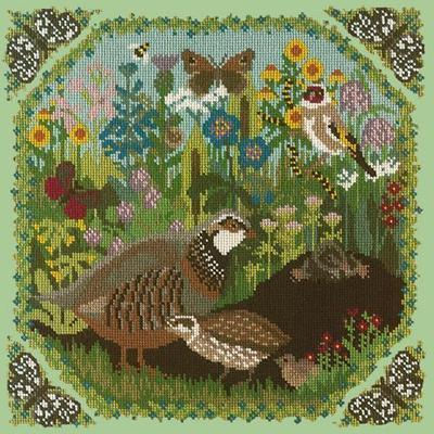 Meadow Needlepoint Kit Kits Elizabeth Bradley Design Pale Green